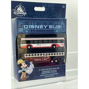 2025 Disney Parks Diecast 2-Pack Bus Set – Cruise Line Transport Unopened